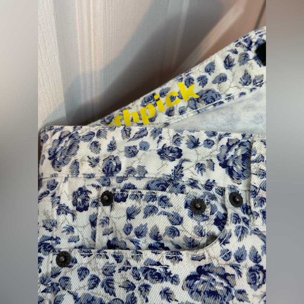J.Crew Toothpick Mid Rise Floral Stretch Jeans - Picture 12 of 14